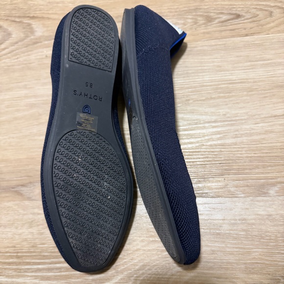🆕 Rothy's Navy Striped Flats Sz 8.5 - Picture 7 of 10